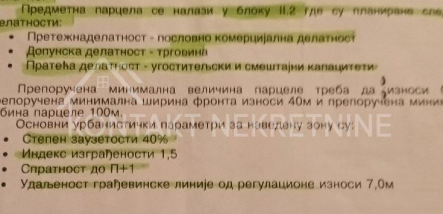 Građevinsko Zemljište U Radnoj Zoni – Auto-put Pećinci